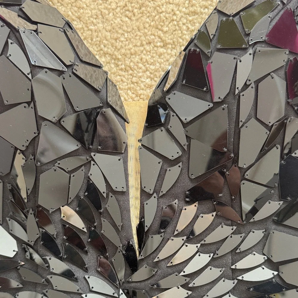 Sherri Hill Black and Pink Mini Dress - Picture 3 of 8